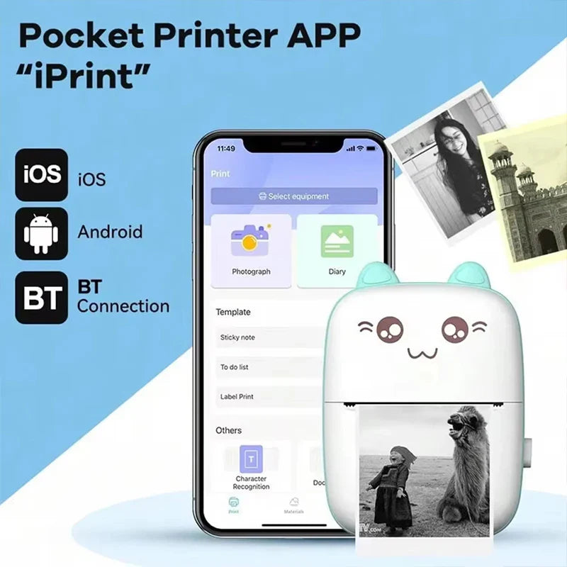 Mini impresora Portátil de Bolsillo